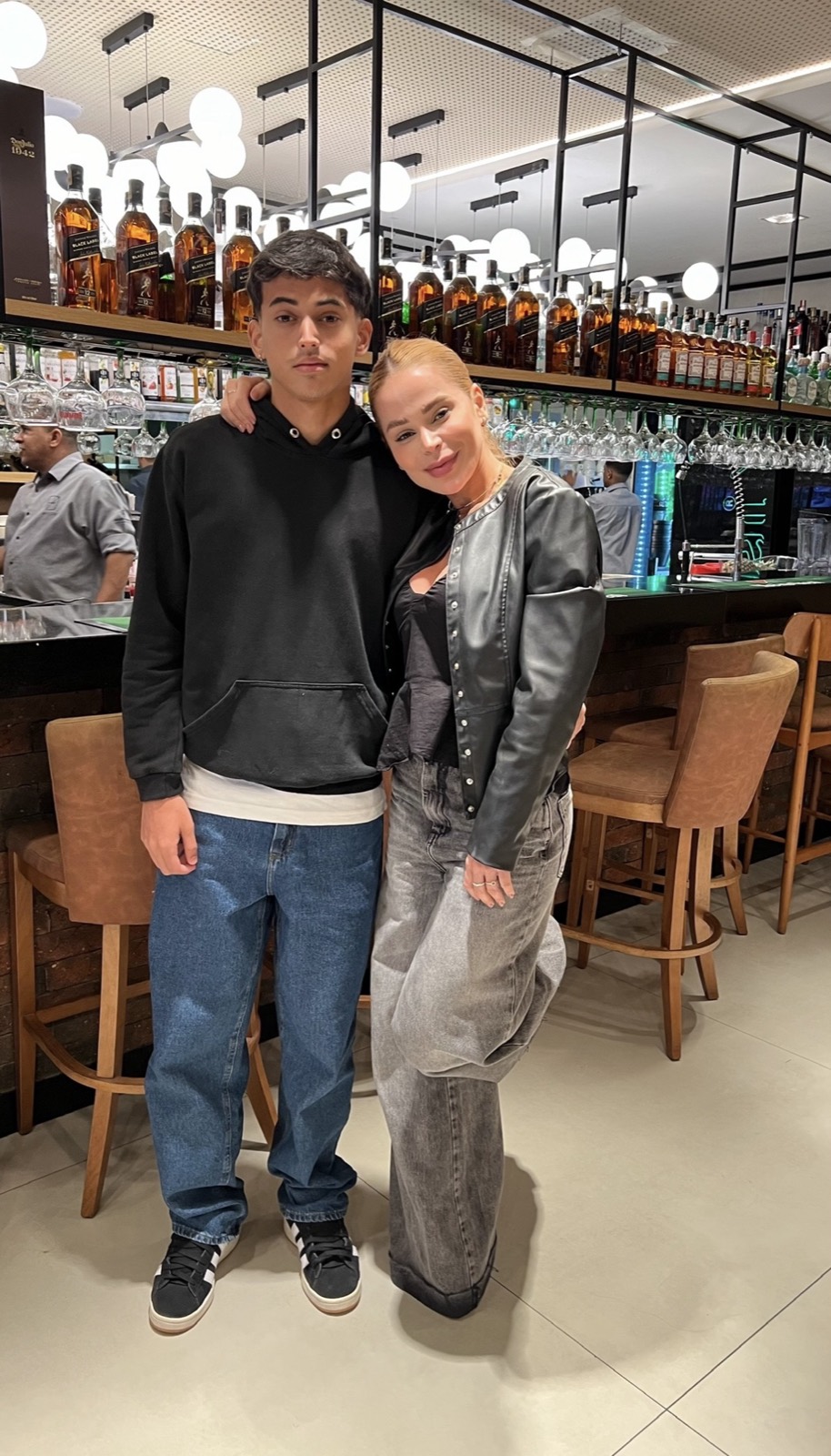 Patricia Alves com o filho Nicholas
